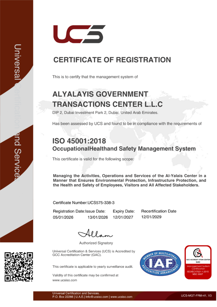 ISO certificates